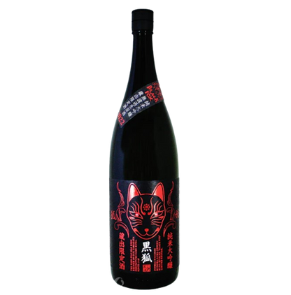 栄光冨士　(榮光富士)　BLACK FOX　純米大吟醸　無濾過　生原酒　720ml